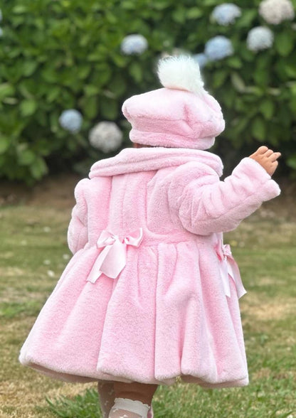 Soft Pink Spanish Fur Coat