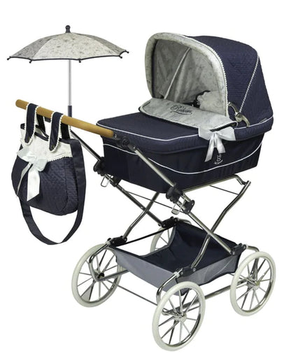 Vintage Navy Reborn Pram XL