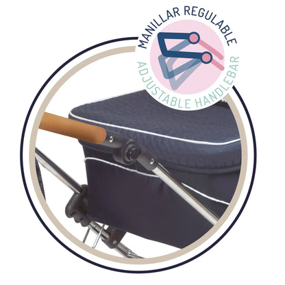 Vintage Navy Reborn Pram XL