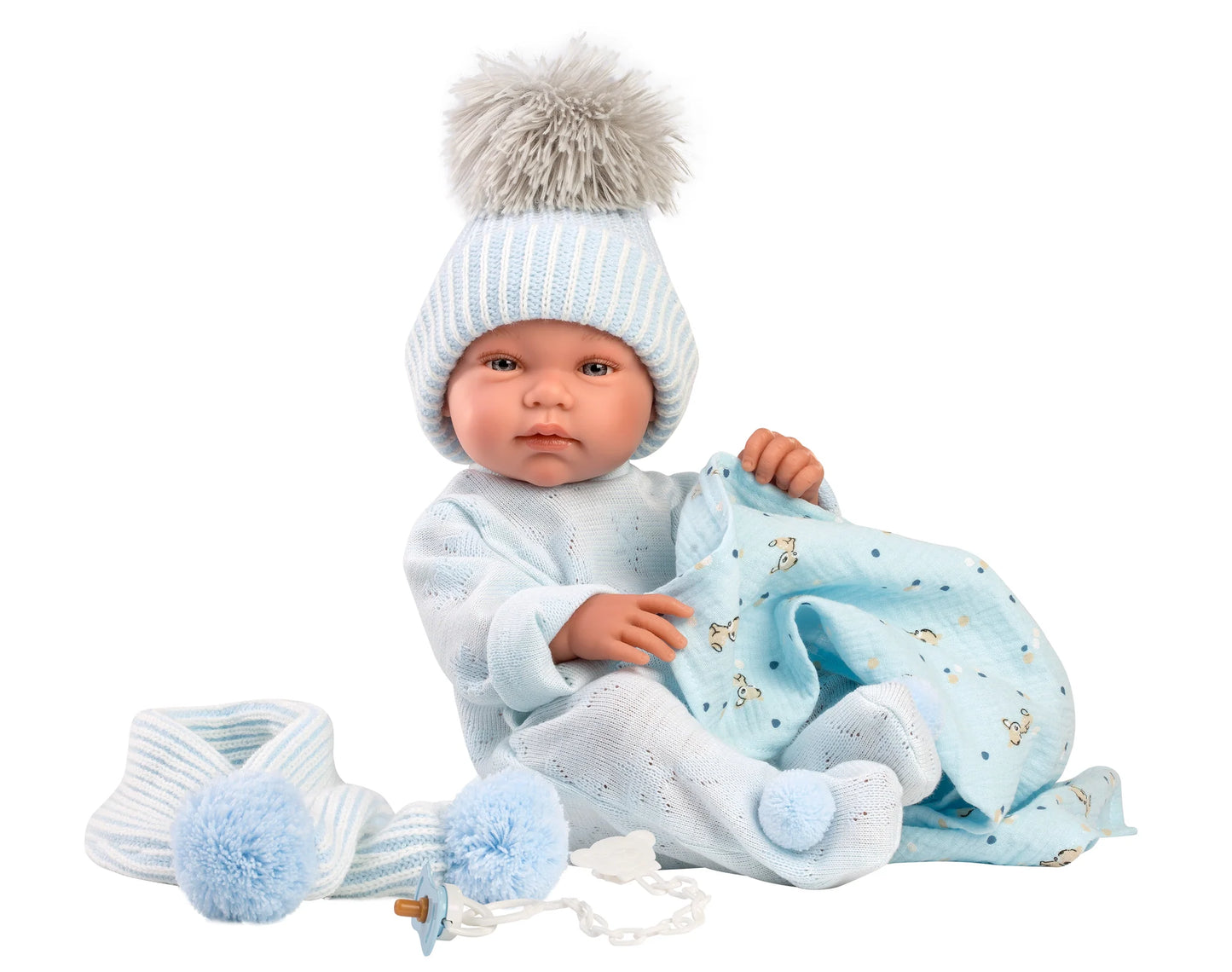 Bambi Blue Newborn Baby Doll