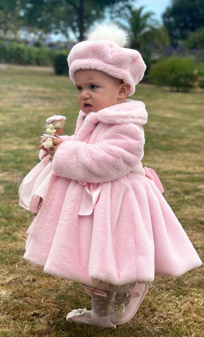 Soft Pink Spanish Fur Coat