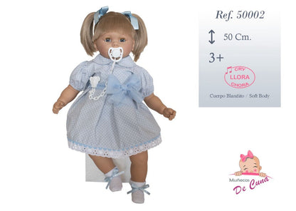 Lala Crying Doll (Blue Bow Dress)