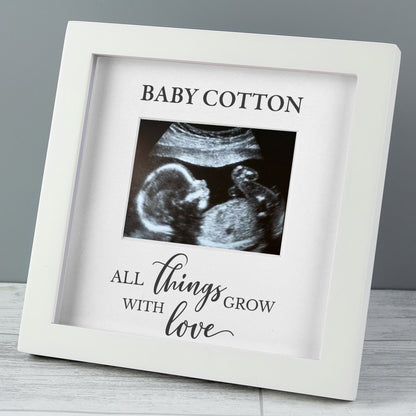 Personalised All Things Grow Baby Scan Frame