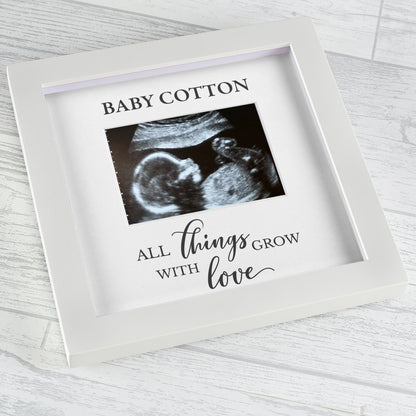 Personalised All Things Grow Baby Scan Frame