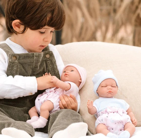 Twin Babies with Carrycot