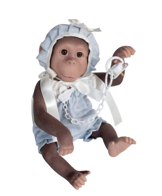 Koko Monkey Blue Romper